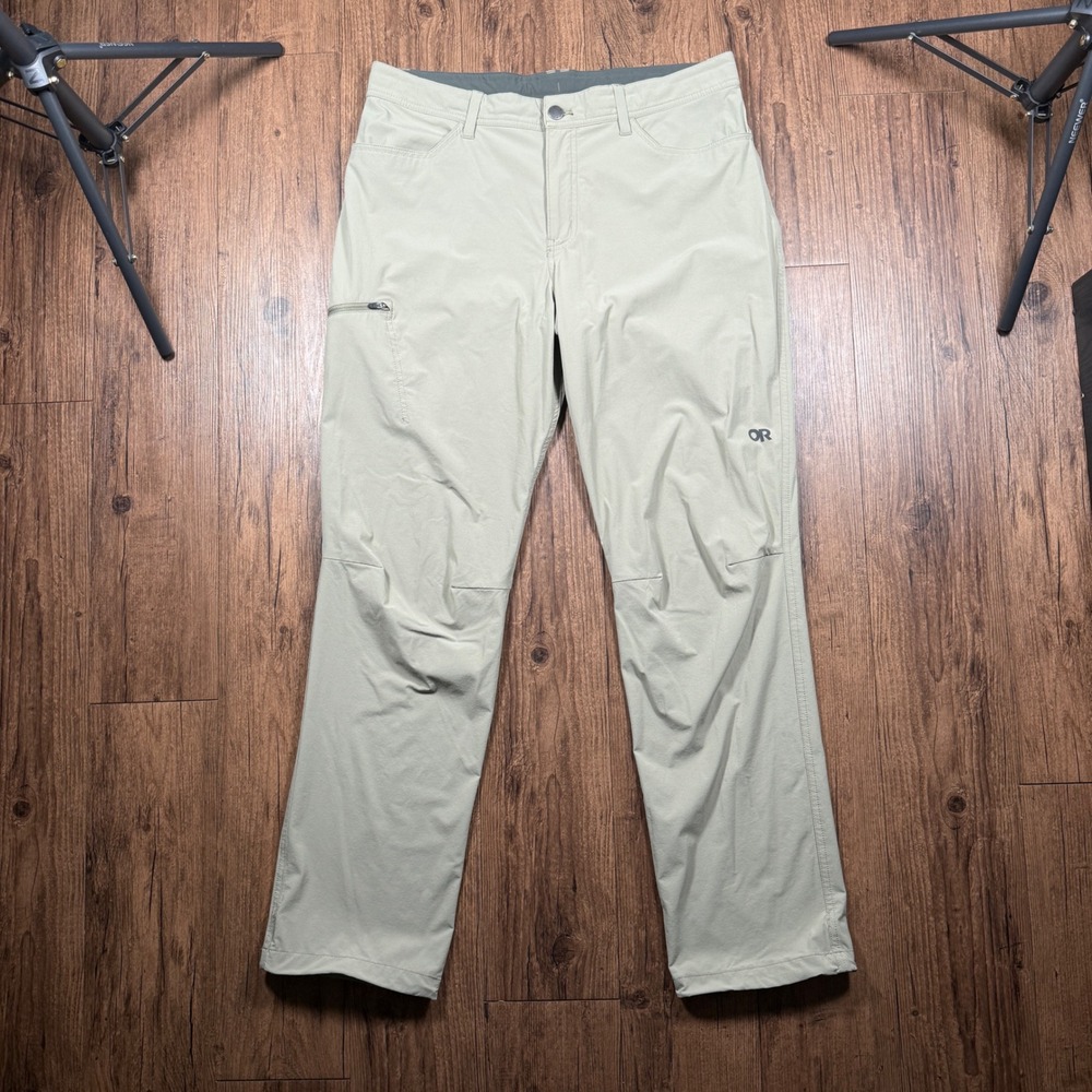 Outdoor Research Ferrosi Pants Mens 36x32 Tan Khaki Hiking Climbing Ripstop V042